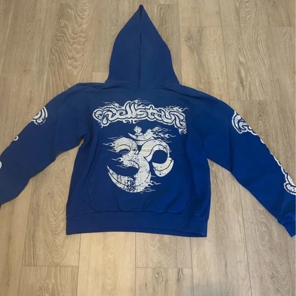 Hellstar Blue Capsule Hoodie Brand New Small - Picture 1 of 2